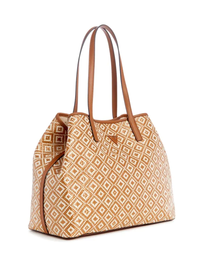 GUESS Handbags Vikky Straw Tote Set Black 8211 Women