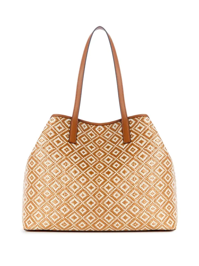 GUESS Handbags Vikky Straw Tote Set Black 8211 Women
