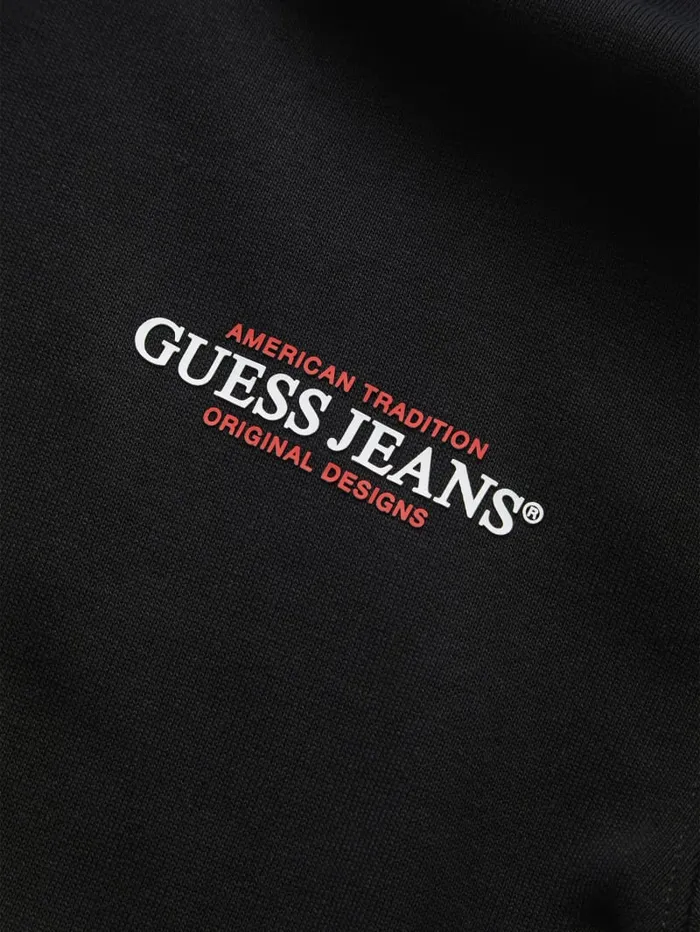 GUESS Hoodies and Sweaters American Tradition ZipUp Hoodie White 8211 Men