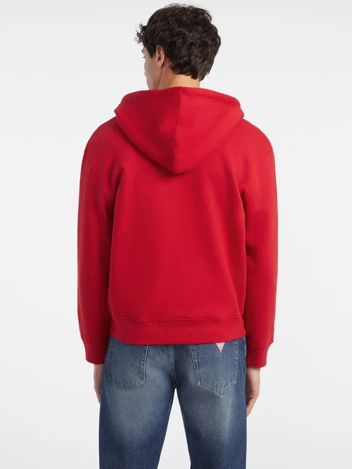 GUESS Hoodies and Sweaters American Tradition ZipUp Hoodie White 8211 Men