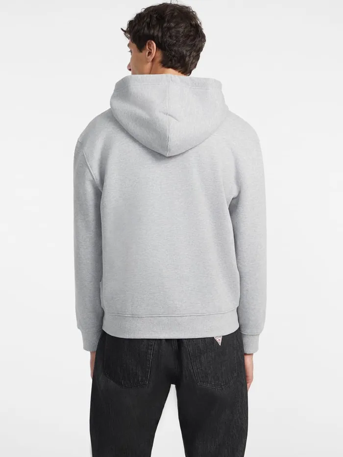 GUESS Hoodies and Sweaters American Tradition ZipUp Hoodie White 8211 Men