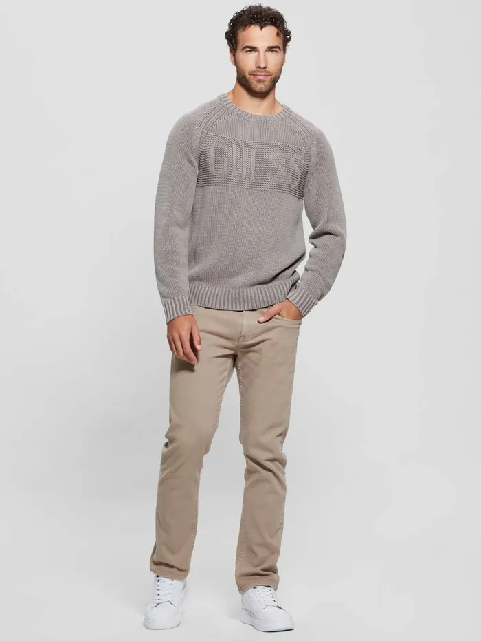 GUESS Hoodies and Sweaters Ellery Stitched Logo Sweater Blue 8211 Men