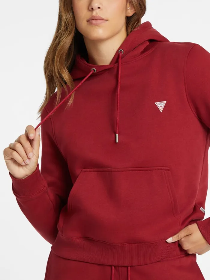GUESS Hoodies and Sweaters Mini Patch Hoodie Red 8211 Women