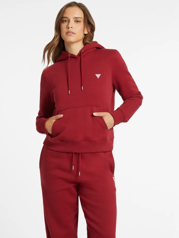 GUESS Hoodies and Sweaters Mini Patch Hoodie Red 8211 Women