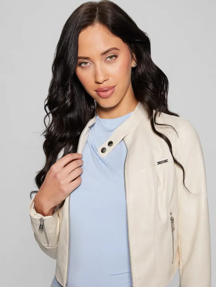 GUESS Jackets and Coats Anita Moto Jacket Black 8211 Women