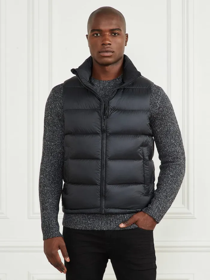 GUESS Jackets and Coats Down Puffer Vest Blue 8211 Men