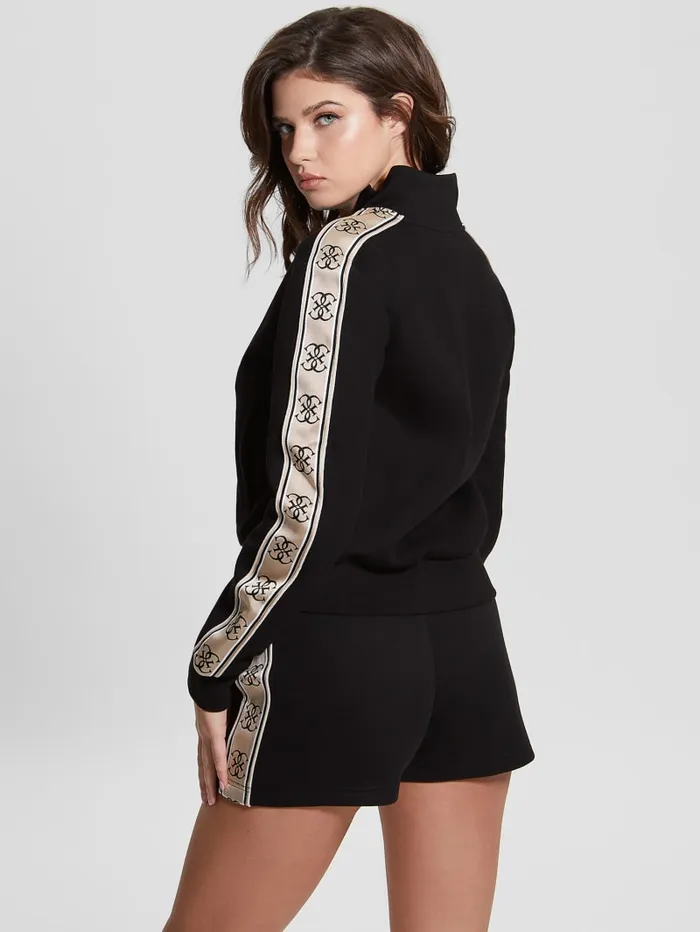 GUESS Jackets and Coats Eco Britney FullZip Sweatshirt White 8211 Women
