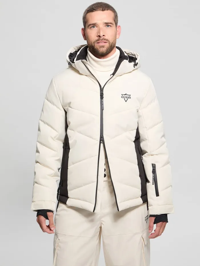 GUESS Jackets and Coats Eco Puffer Jacket White 8211 Men