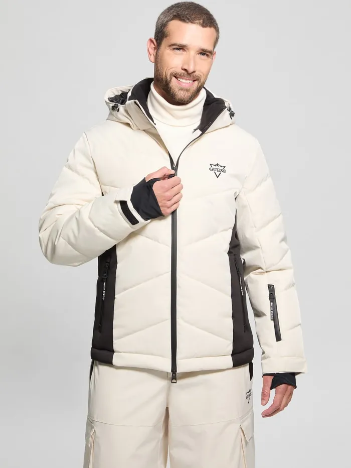 GUESS Jackets and Coats Eco Puffer Jacket White 8211 Men