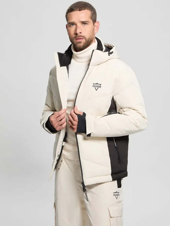 GUESS Jackets and Coats Eco Puffer Jacket White 8211 Men