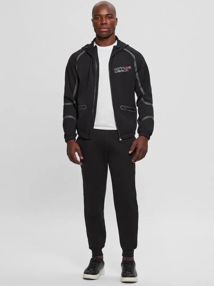 GUESS Jackets and Coats Falkor FullZip Hoodie Black 8211 Men