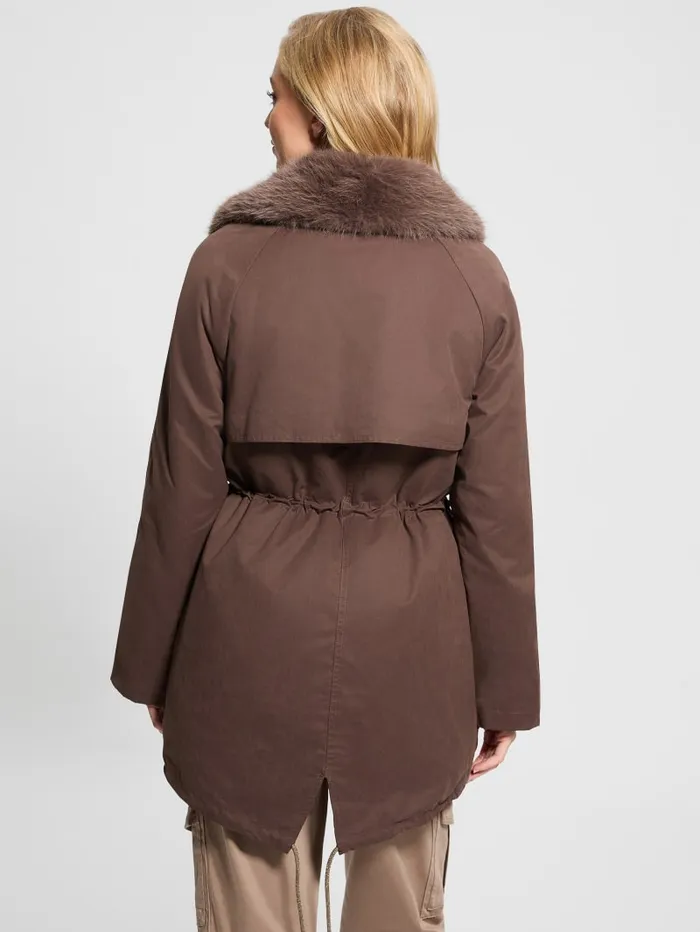 GUESS Jackets and Coats Lucia Parka Brown 8211 Women