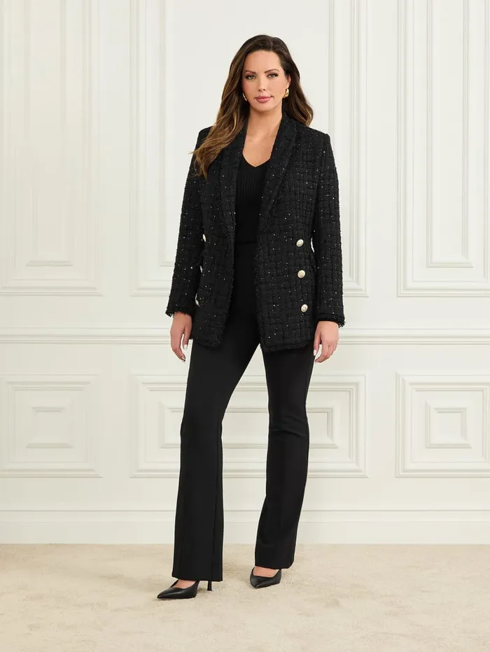 GUESS Jackets and Coats Marika Belted CoverUp Black 8211 Women