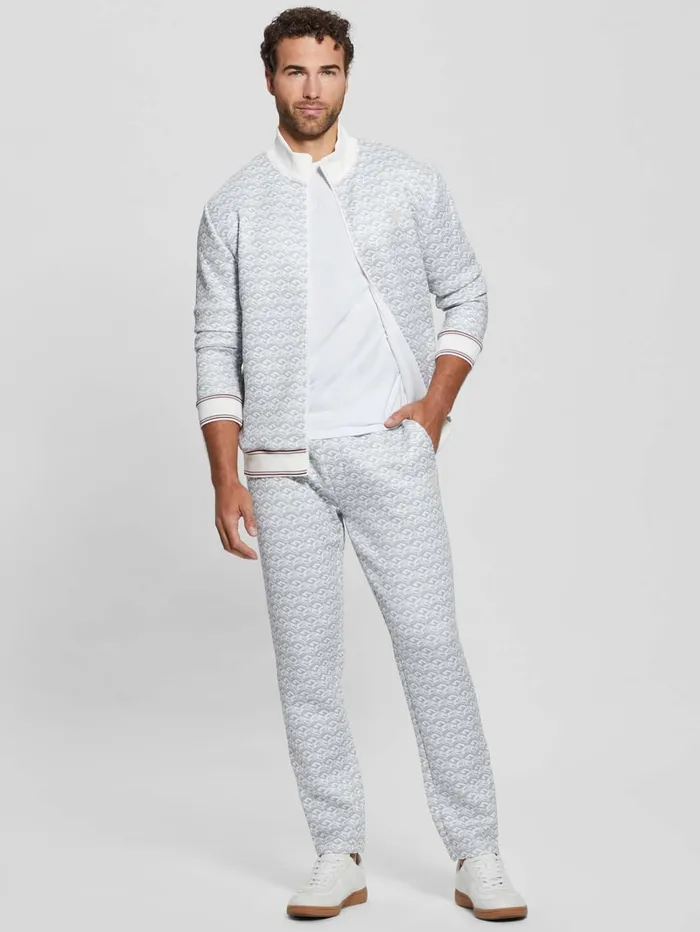 GUESS Jackets and Coats Rolph Signature Cube Jacket White 8211 Men
