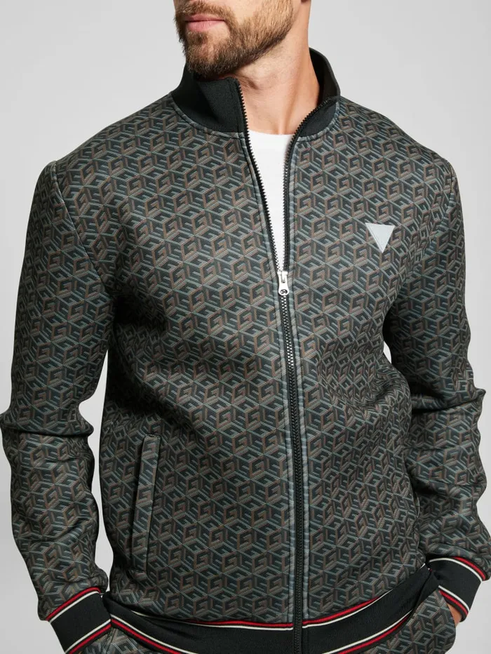 GUESS Jackets and Coats Rolph Signature Cube Jacket White 8211 Men