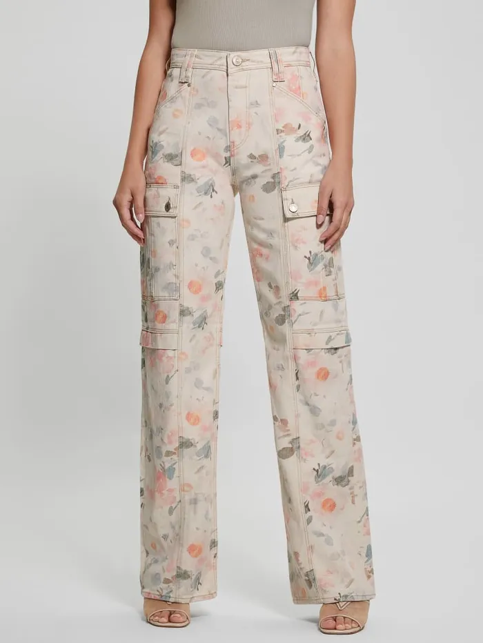 GUESS Jeans and Denim 80s Denim Cargo Pants Pink 8211 Women