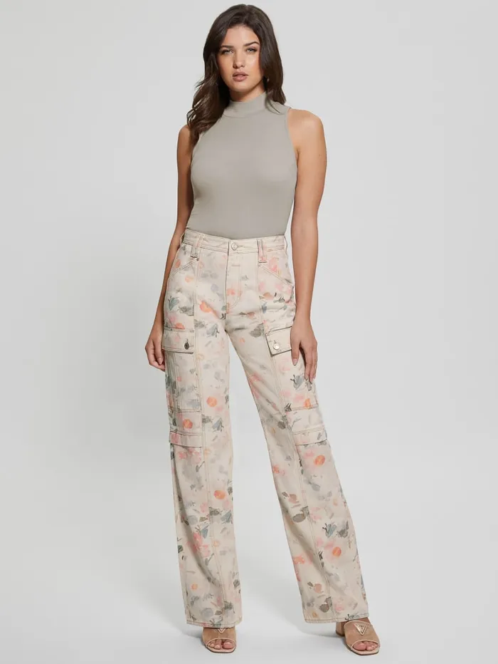 GUESS Jeans and Denim 80s Denim Cargo Pants Pink 8211 Women