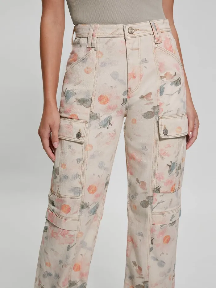 GUESS Jeans and Denim 80s Denim Cargo Pants Pink 8211 Women