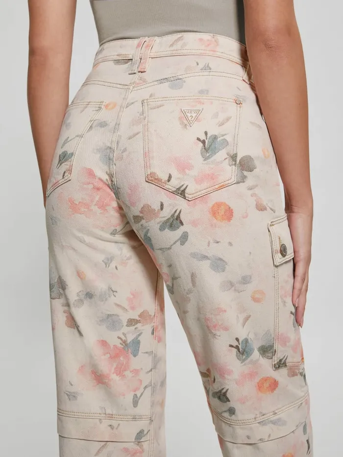 GUESS Jeans and Denim 80s Denim Cargo Pants Pink 8211 Women