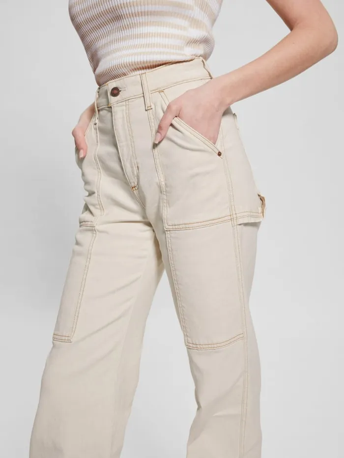 GUESS Jeans and Denim Carrie Carpenter Jeans Beige 8211 Women