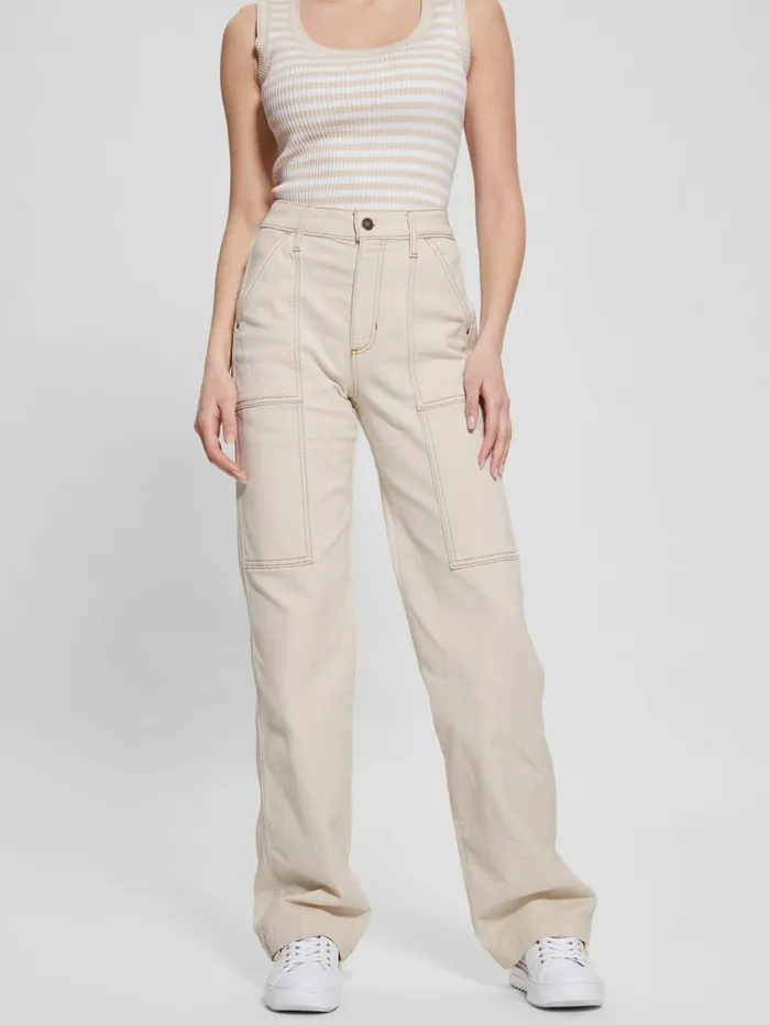 GUESS Jeans and Denim Carrie Carpenter Jeans Beige 8211 Women