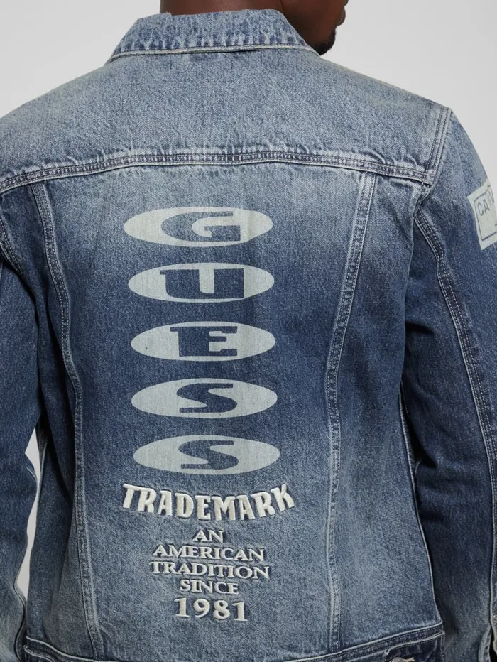 GUESS Jeans and Denim Dean Denim Jacket Blue 8211 Men