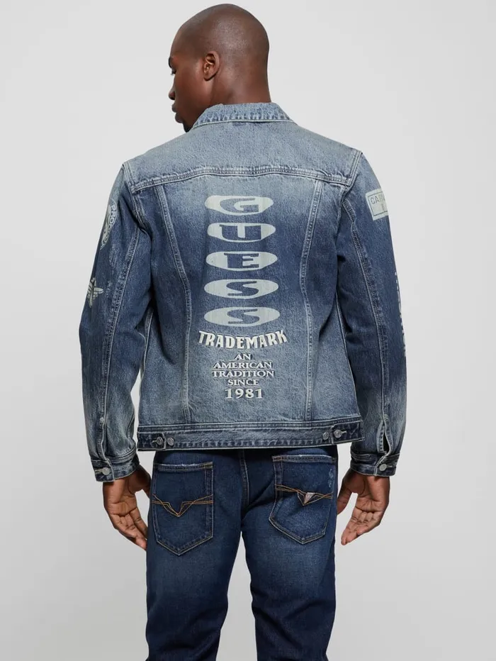GUESS Jeans and Denim Dean Denim Jacket Blue 8211 Men