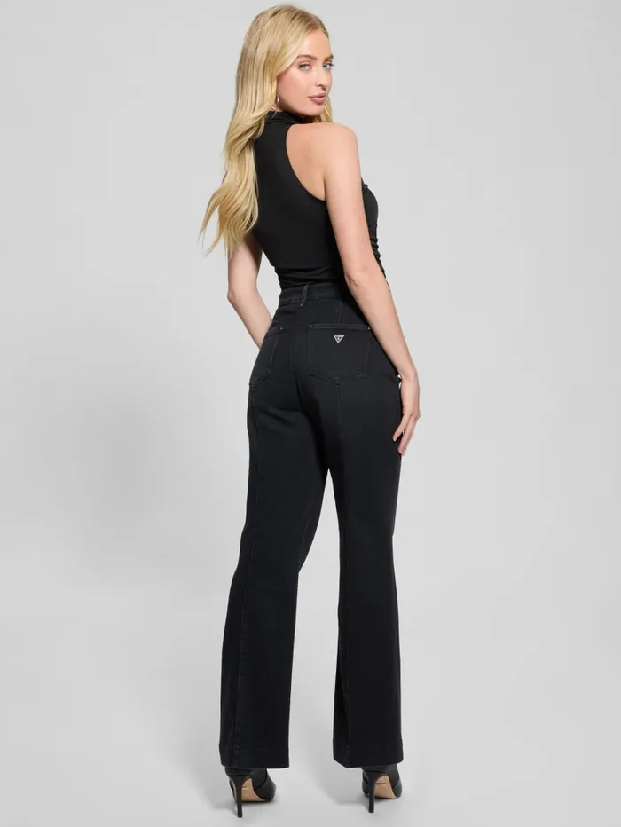 GUESS Jeans and Denim Eco Faye Sailor Flared Jeans Black 8211 Women