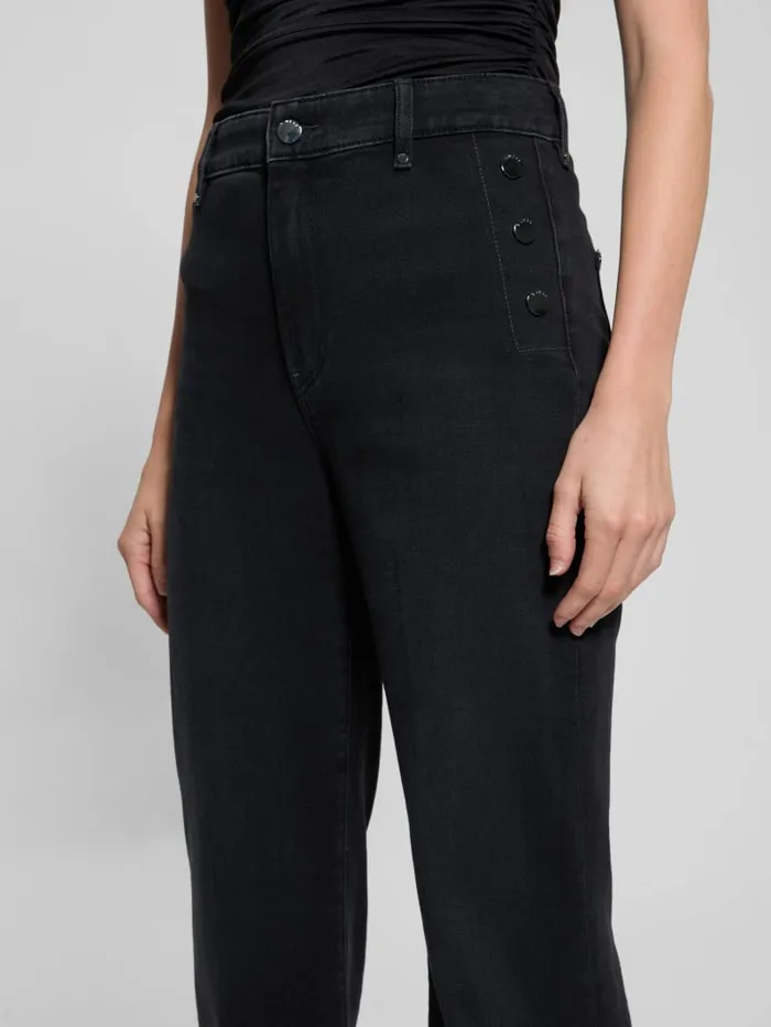 GUESS Jeans and Denim Eco Faye Sailor Flared Jeans Black 8211 Women