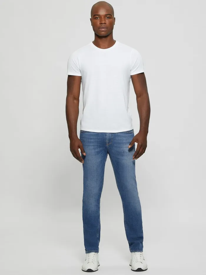 GUESS Jeans and Denim Eco LowRise Slim Straight Jeans Blue 8211 Men