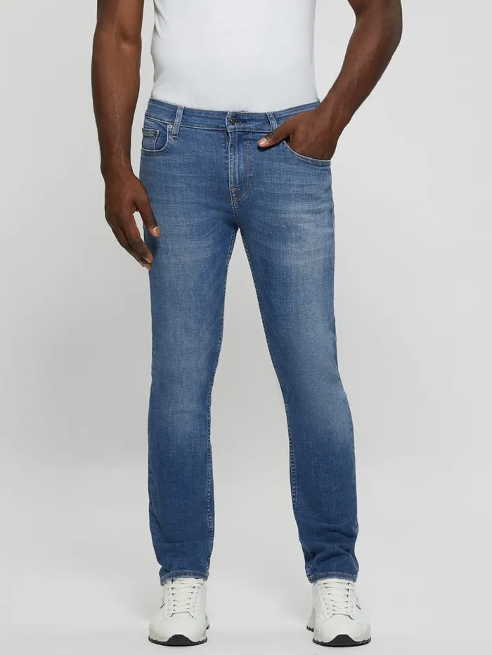 GUESS Jeans and Denim Eco LowRise Slim Straight Jeans Blue 8211 Men