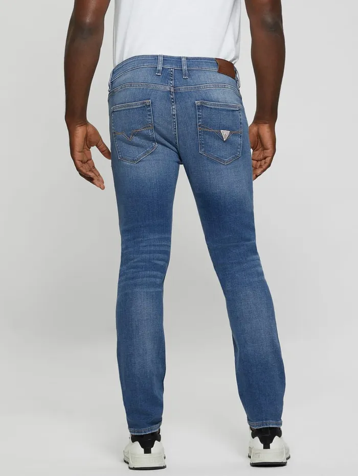 GUESS Jeans and Denim Eco LowRise Slim Straight Jeans Blue 8211 Men