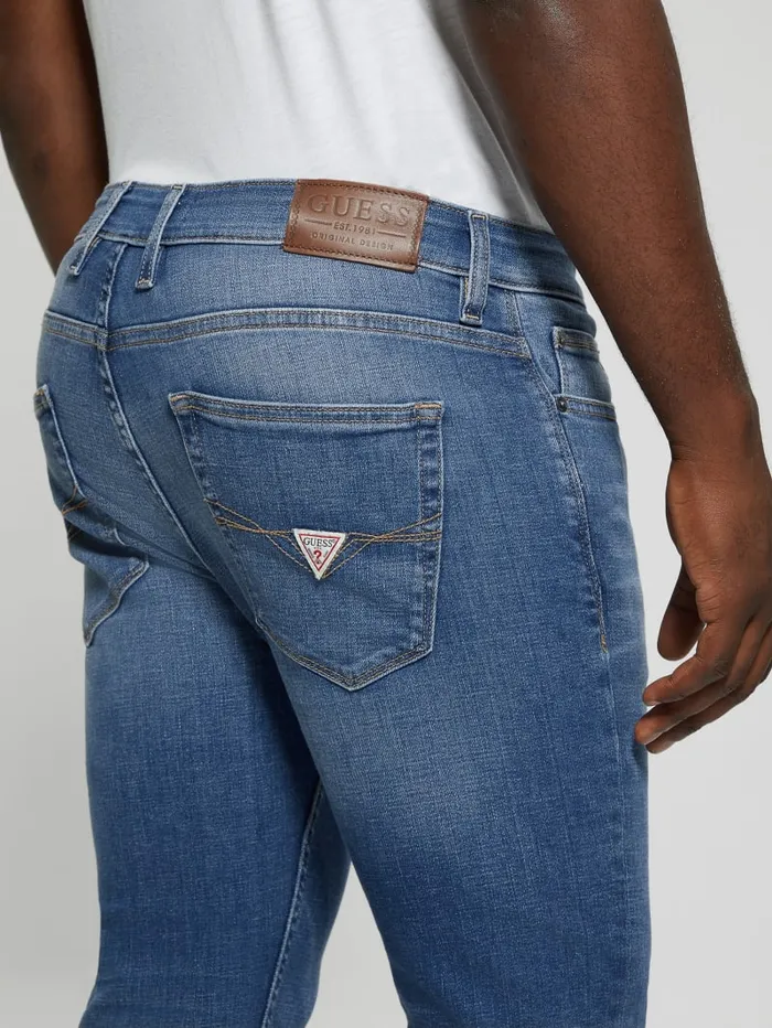 GUESS Jeans and Denim Eco LowRise Slim Straight Jeans Blue 8211 Men
