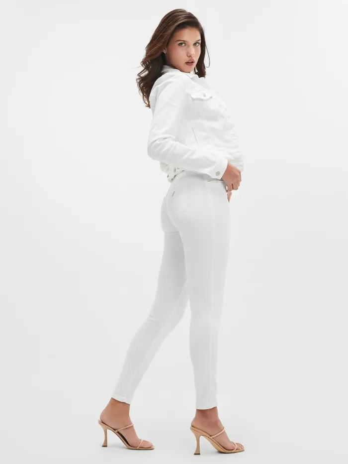 GUESS Jeans and Denim Eco Sexy Curve MidRise Jeans White 8211 Women