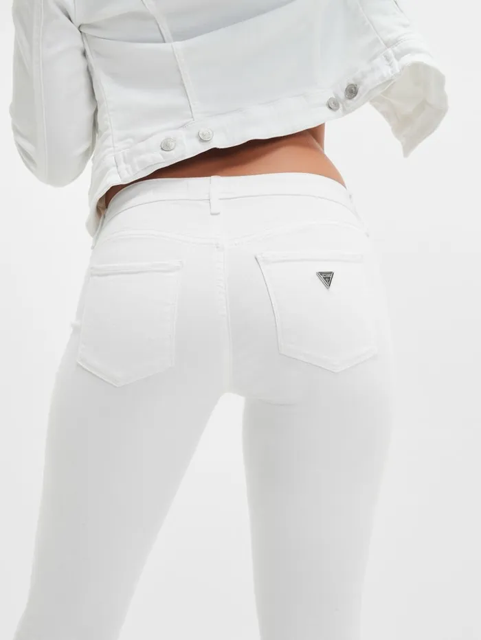 GUESS Jeans and Denim Eco Sexy Curve MidRise Jeans White 8211 Women