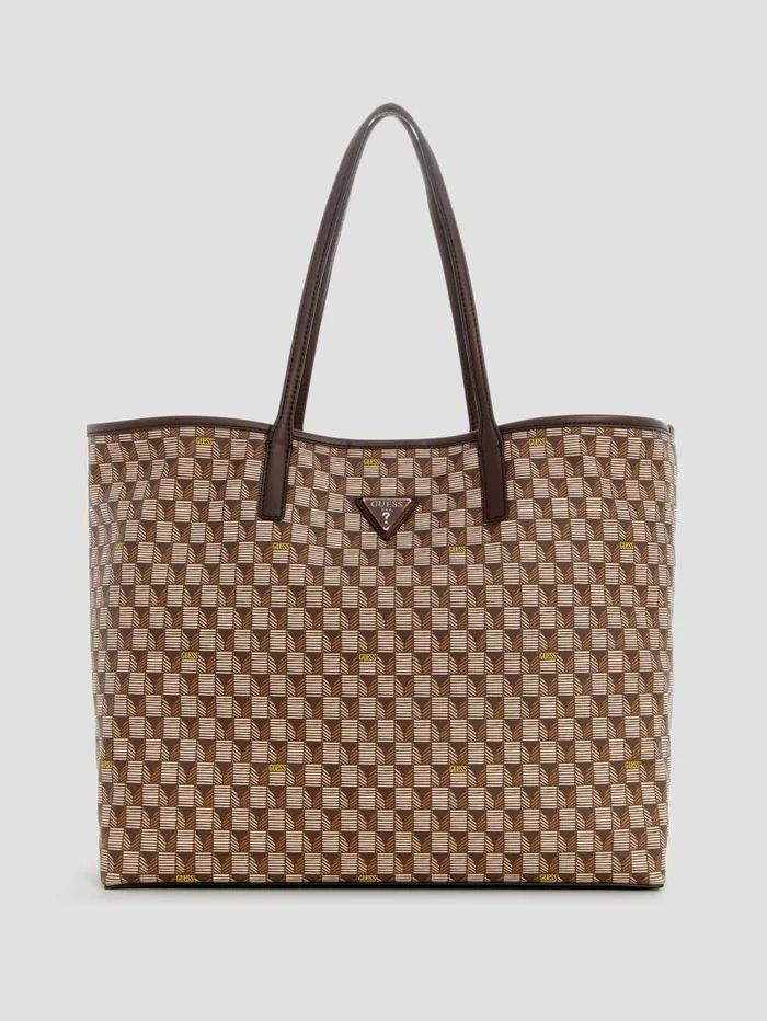 GUESS Logo Bags G Wave Large Tote Set Brown 8211 Unisex