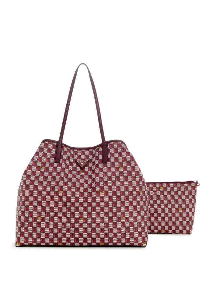 GUESS Logo Bags G Wave Large Tote Set Brown 8211 Unisex