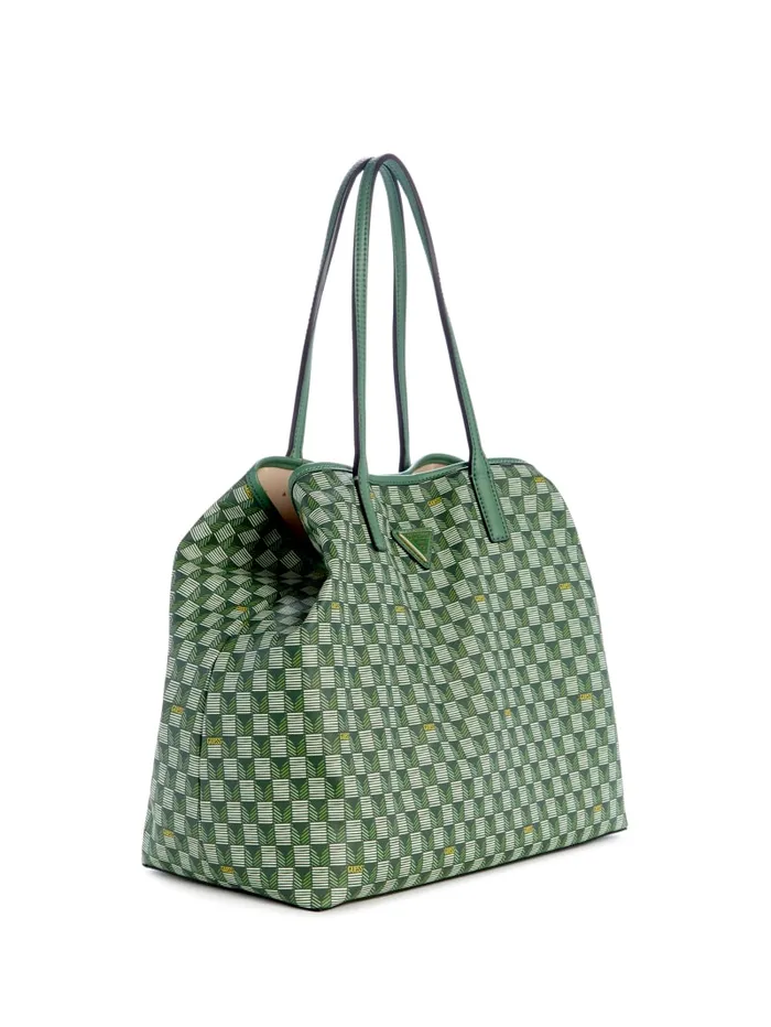 GUESS Logo Bags G Wave Large Tote Set Brown 8211 Unisex