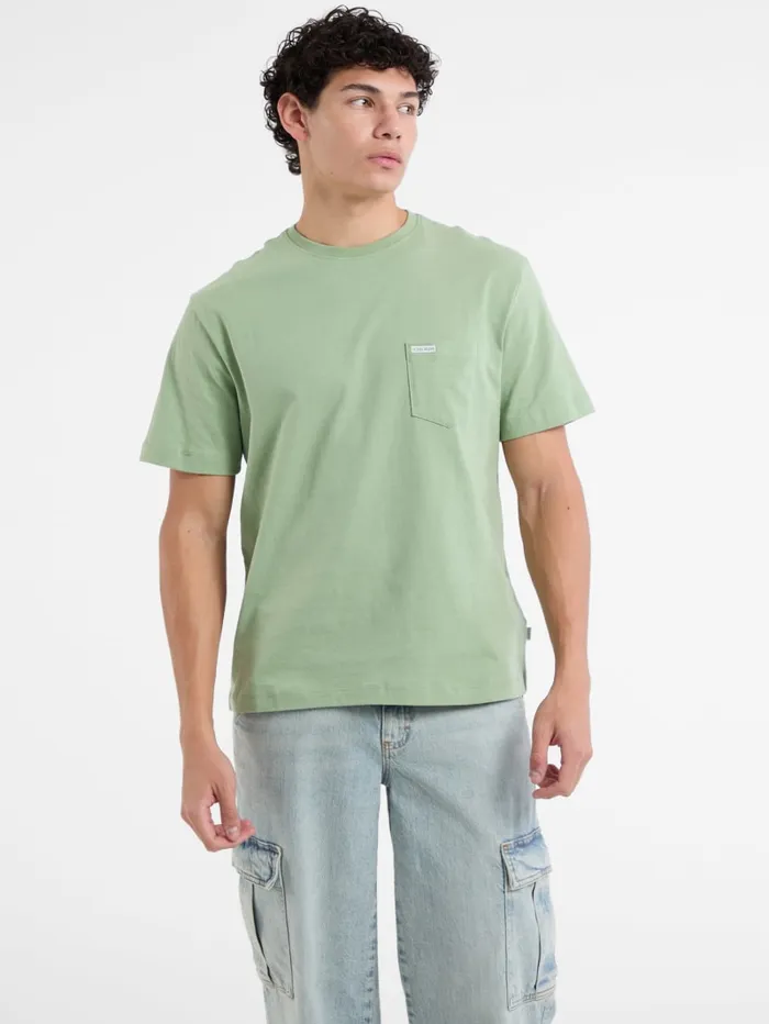 GUESS Men Eco Crewneck Tee Green 8211 Men