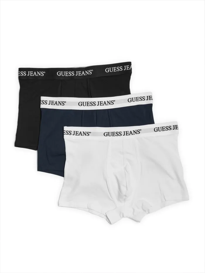 GUESS Men Eco Jeans 3Pack Trunks White 8211 Men