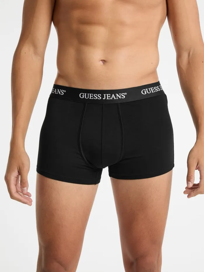 GUESS Men Eco Jeans 3Pack Trunks White 8211 Men