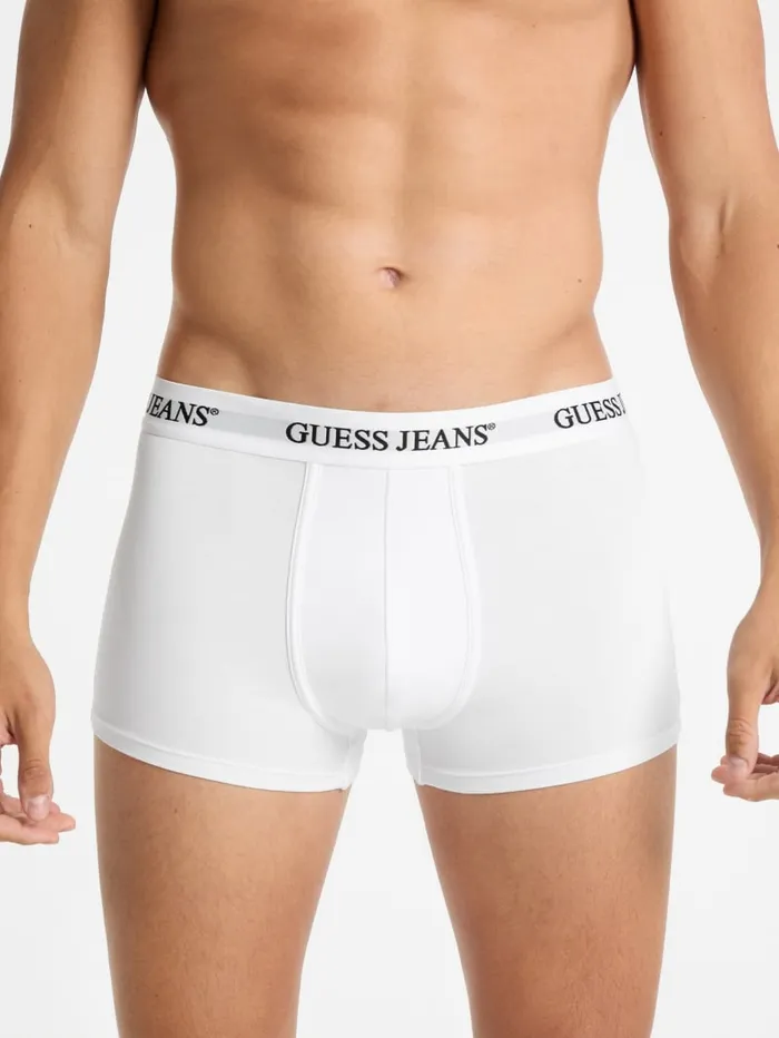 GUESS Men Eco Jeans 3Pack Trunks White 8211 Men