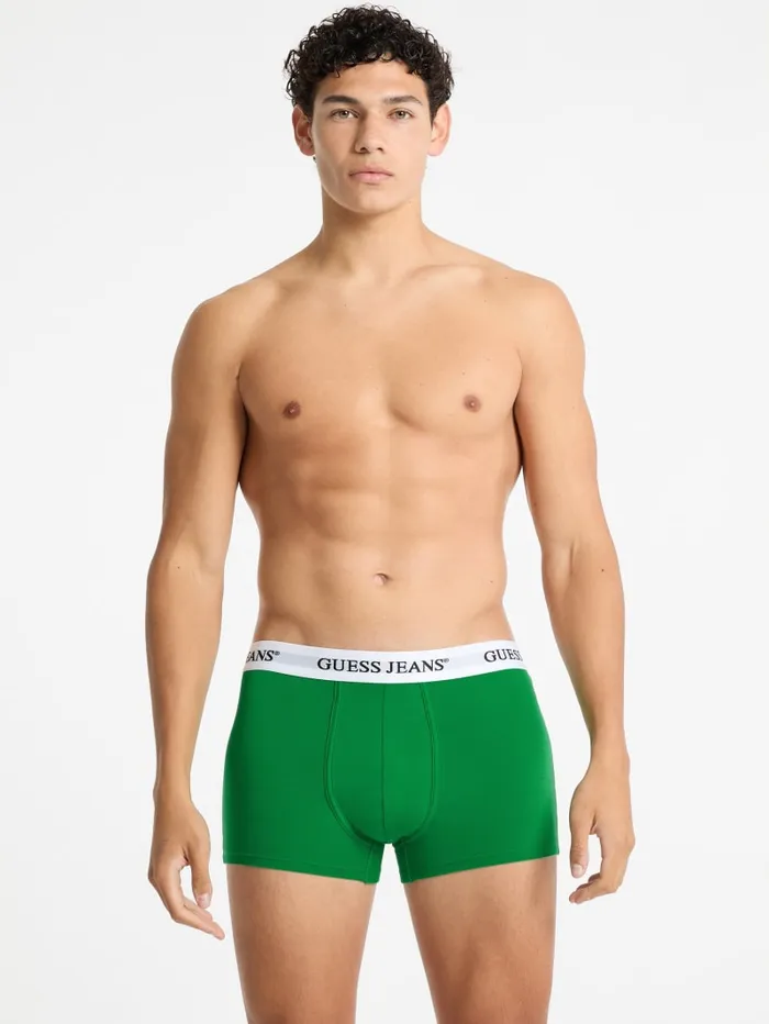 GUESS Men Eco Jeans 3Pack Trunks White 8211 Men