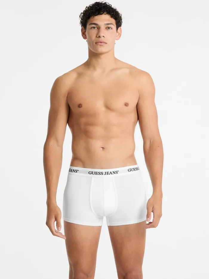 GUESS Men Eco Jeans 3Pack Trunks White 8211 Men