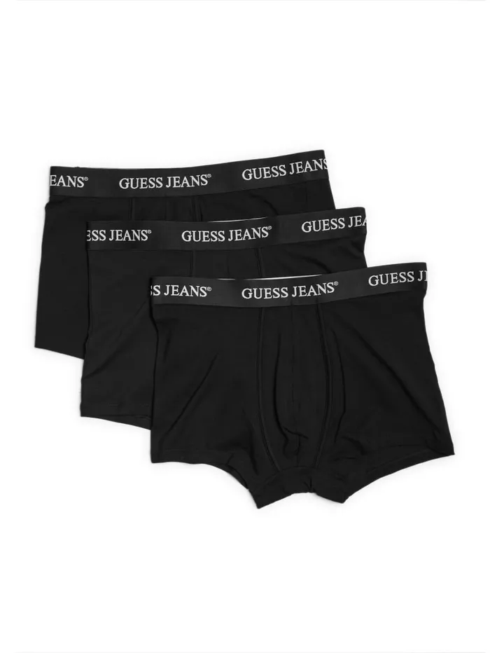 GUESS Men Eco Jeans 3Pack Trunks White 8211 Men