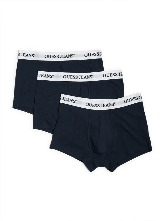 GUESS Men Eco Jeans 3Pack Trunks White 8211 Men