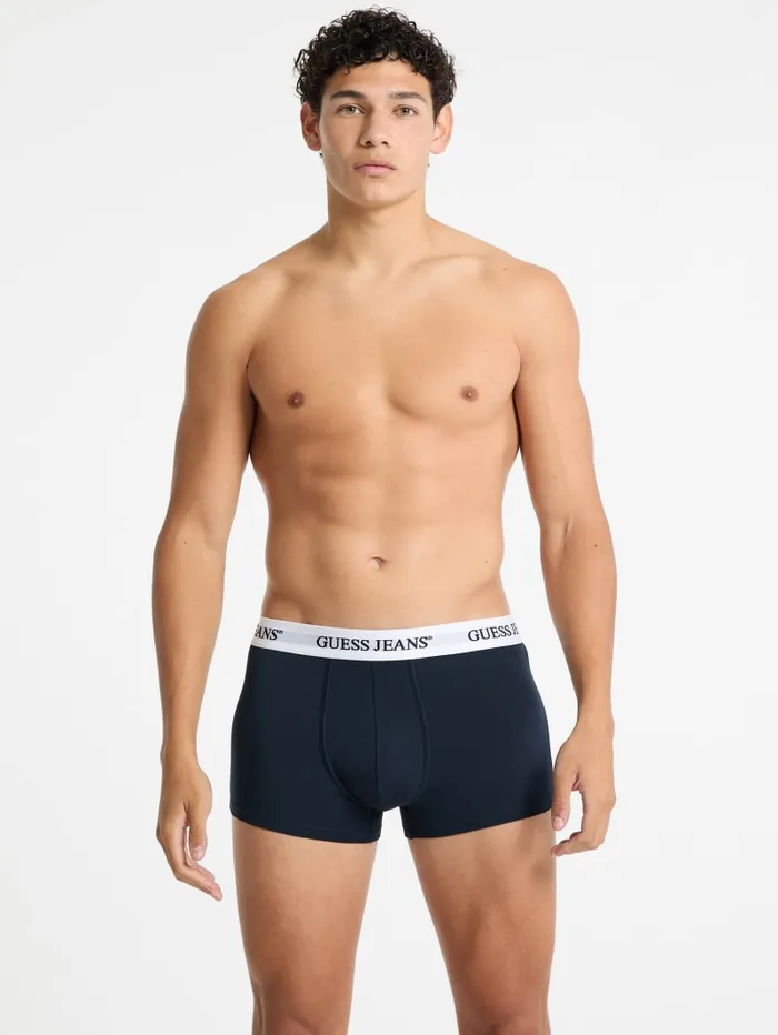GUESS Men Eco Jeans 3Pack Trunks White 8211 Men