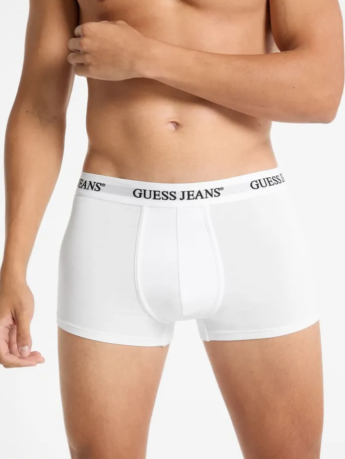 GUESS Men Eco Jeans 3Pack Trunks White 8211 Men