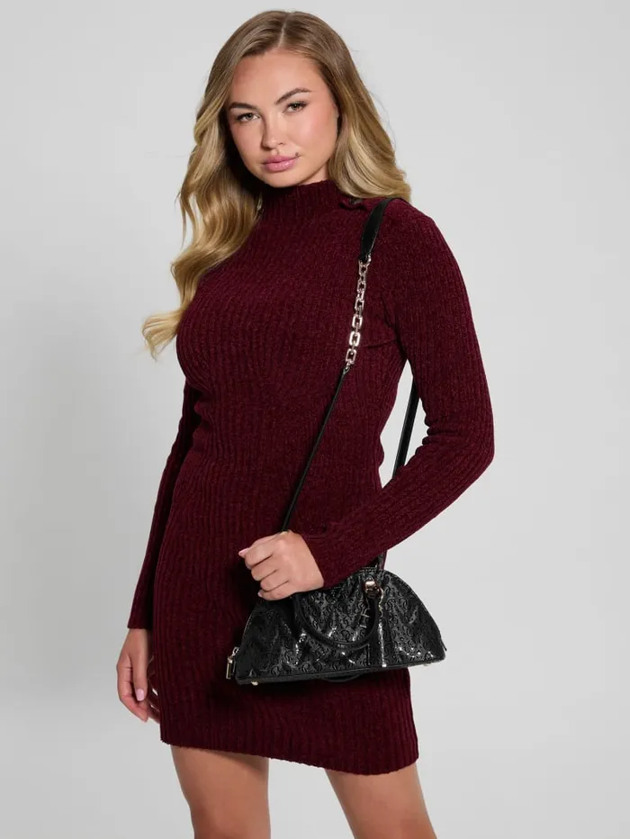 GUESS Sale Adelard Dome Satchel Black 8211 Women