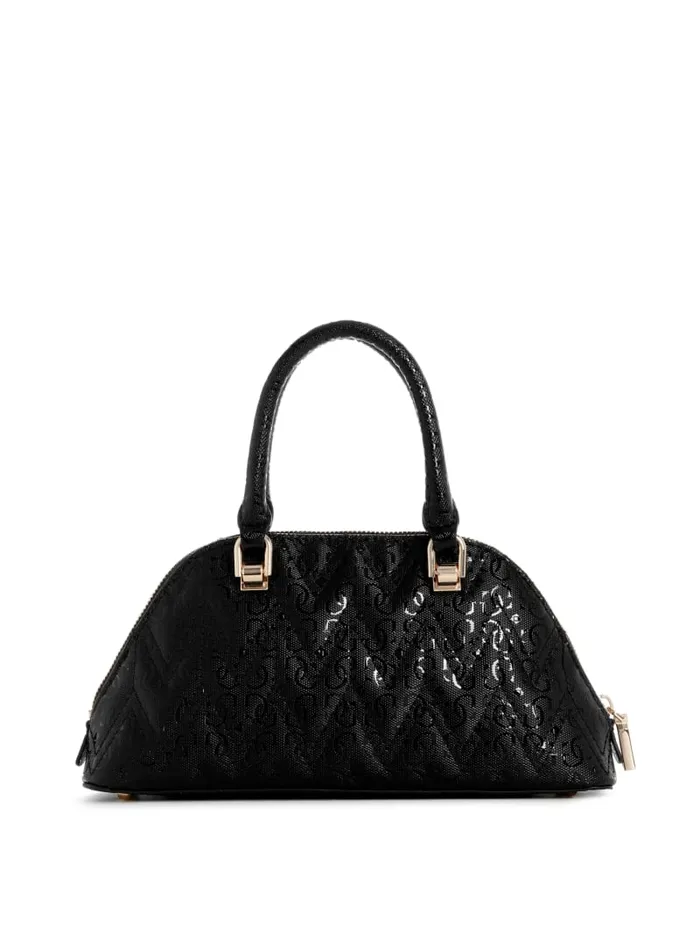 GUESS Sale Adelard Dome Satchel Black 8211 Women
